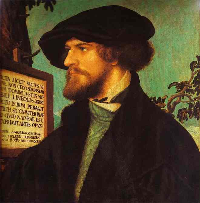 Oil painting:Portrait of Bonifacius Amerbach. 1519