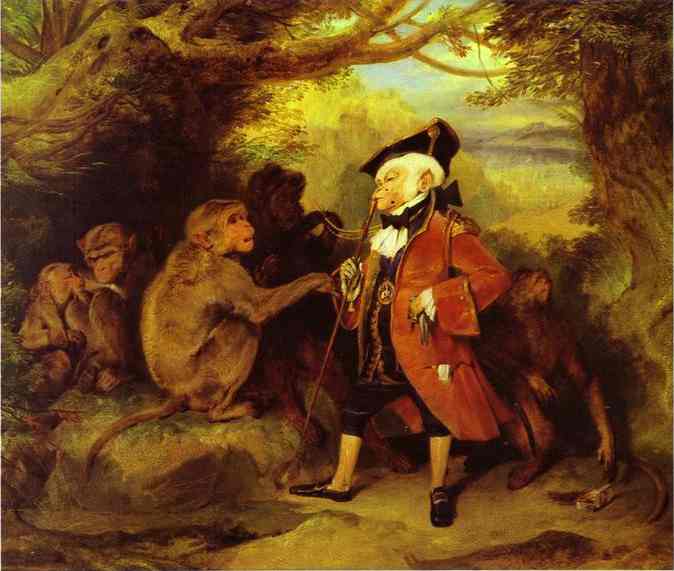Oil painting:The Monkey Who Had Seen the World. 1827