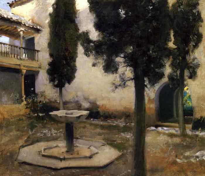 Oil painting for sale:Alhambra, Patio de la Reja , 1879
