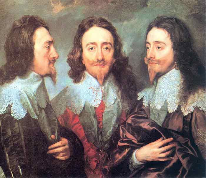Oil painting for sale:Charles I in Three Positions, 1635-1636
