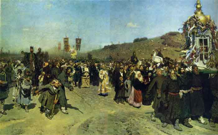 Oil painting for sale:Christians in Kursk, 1883