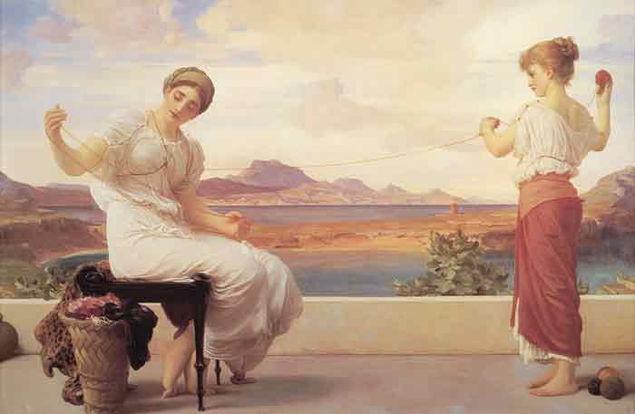 Oil painting for sale:Winding the Skein, c.1878