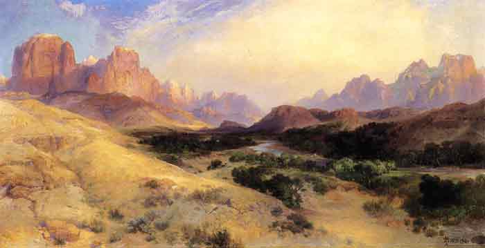 Oil painting for sale:Zion Valley, South Utah, 1916