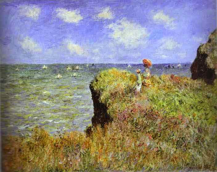 Clifftop Walk at Pourville 1882.