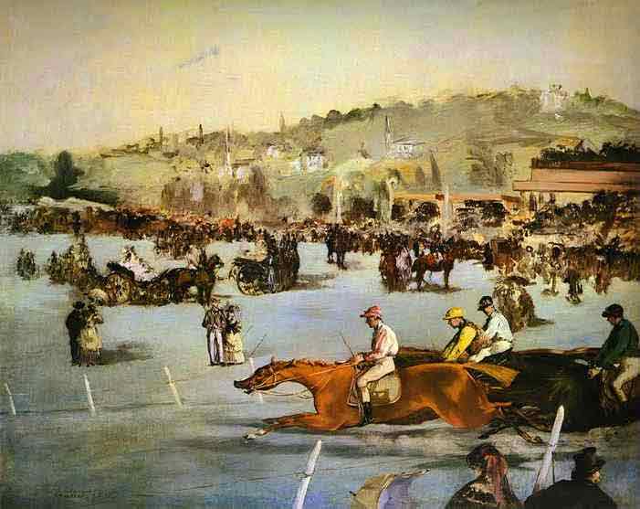 Racecourse in the Bois de Boulogne. 1872