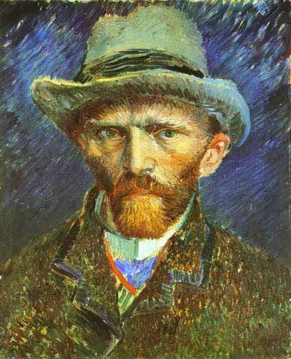 Self-Portrait in a Grey Felt Hat. 1887