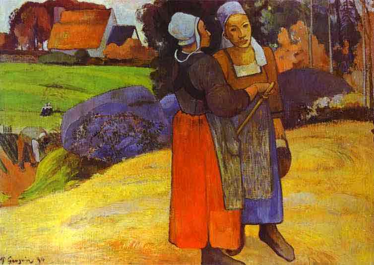 Two Breton Women on the Road. 1894.