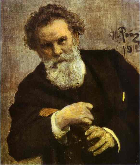 Oil painting:Portrait of the Author Vladimir Korolemko. 1912