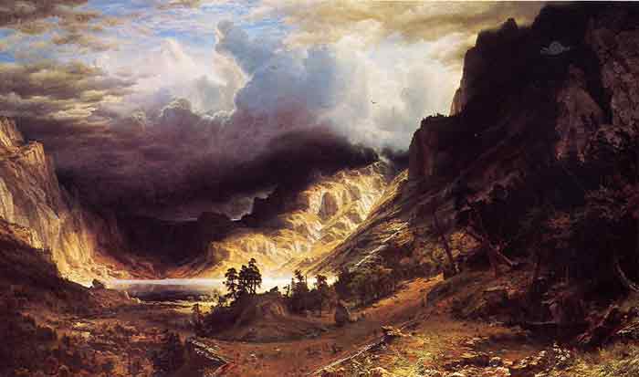 Oil painting for sale:A Storm in the Rocky Mountains, Mr. Rosalie , 1866