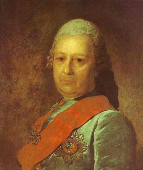 Oil painting:Portrait of A. M. Obreskov. 1777