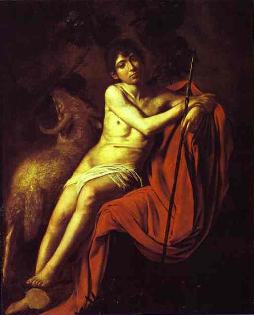 Oil painting:St. John the Baptist. c.1610