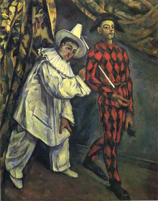 Oil painting for sale:Pierrot and Harlequin , 1888