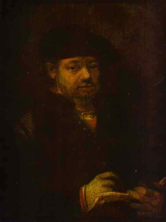 Self-Portrait with a Sketch-Book. c.1657