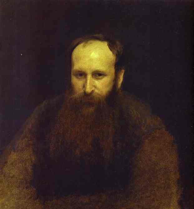 Oil painting:Portrait of the Artist Vasily Vereshchagin. 1883