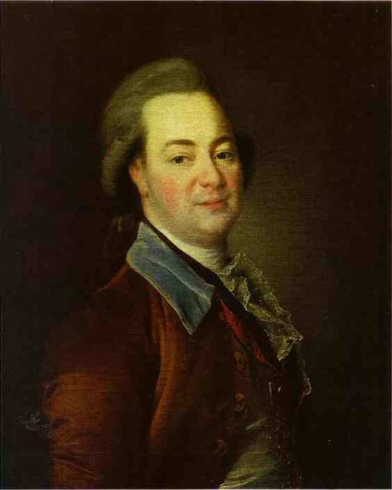 Oil painting:Portrait of the Author A. V. Khrapovitzky. 1781