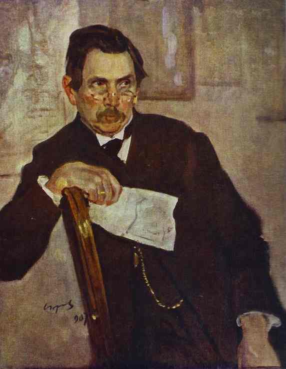 Oil painting:Portrait of A. Kasyanov. 1907
