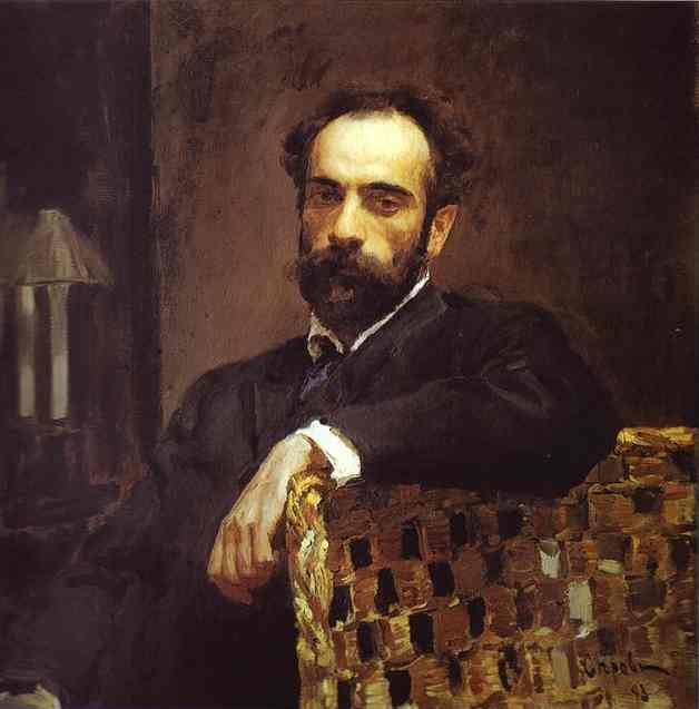 Oil painting:Portrait of the Artist Isaac Levitan. 1893