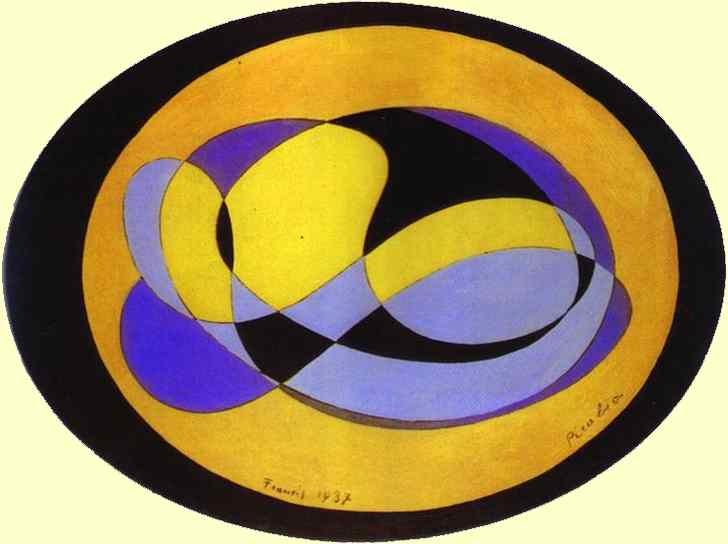 Oil painting:Abstract Composition. 1937