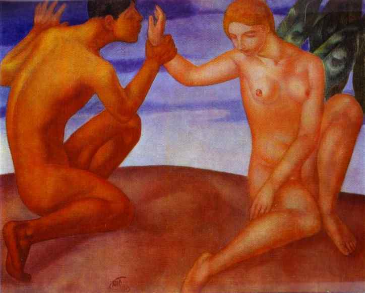 Oil painting:Adolescence. 1913