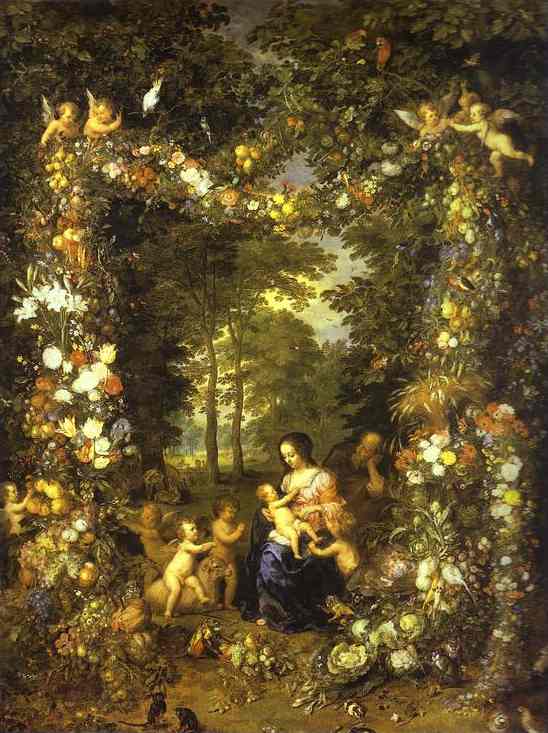 Oil painting:Jan Brueghel the Elder and Pieter van Avont