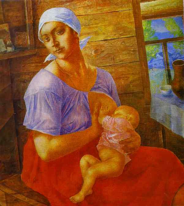 Oil painting:Mother. 1915