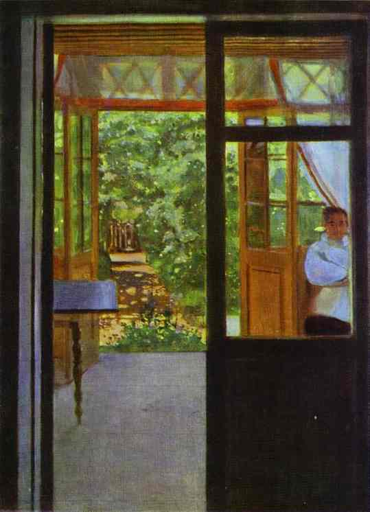 Oil painting:On the Balcony. 1901