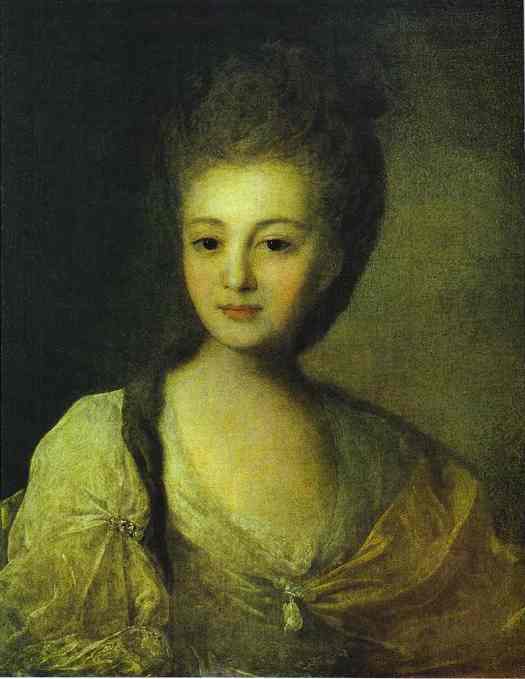 Oil painting:Portrait of Alexandra Struiskaya. 1772