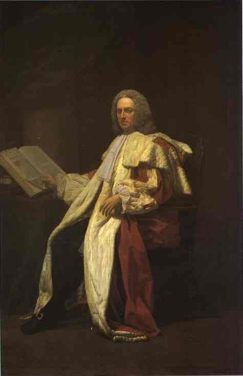 Oil painting:Portrait of Archibald Campbell, 3rd Duke of Argyll. 1749