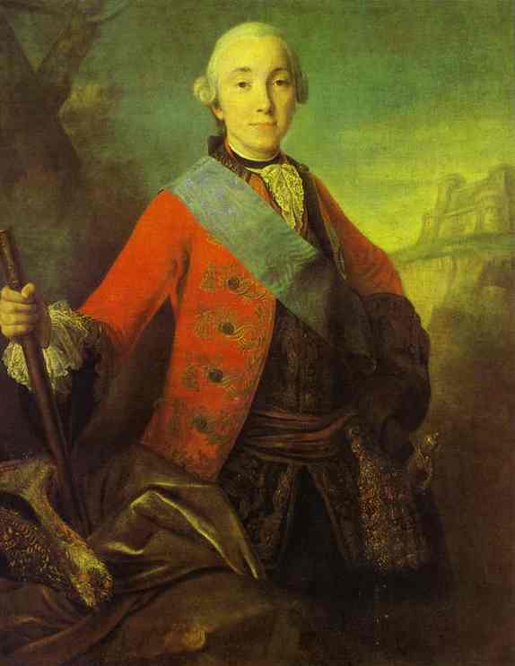 Oil painting:Portrait of Great Duke Peter Fedorovich, Later Emperor Peter III. 1758