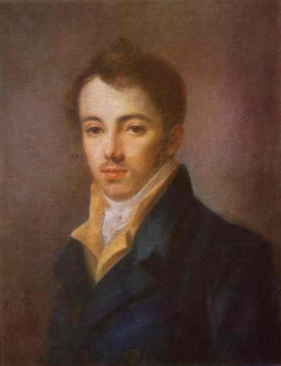 Oil painting:Portrait of M. A. Fonvizin. 1812