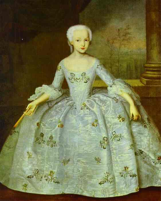 Oil painting:Sarah Eleanor Fermor. c.1750