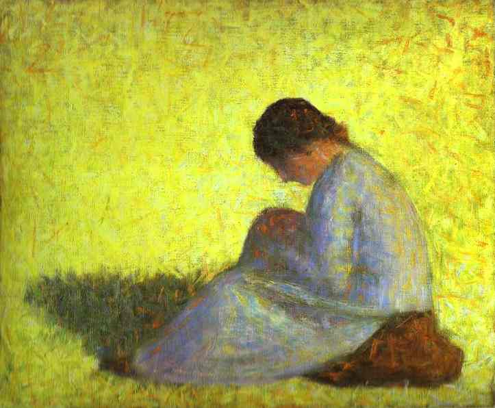 Oil painting:Seated Woman. c. 1882