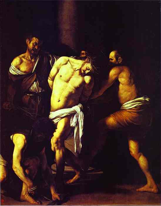 Oil painting:The Flagellation of Christ. 1607