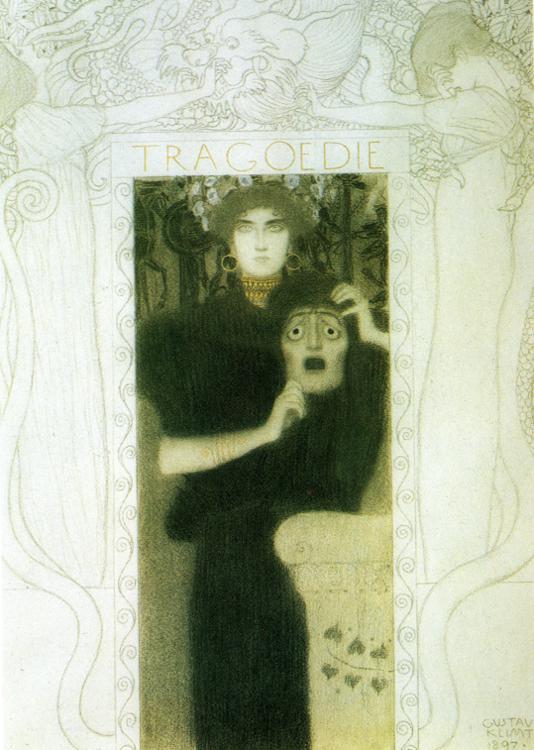 Oil painting:Trag?die (Tragedy). 1897