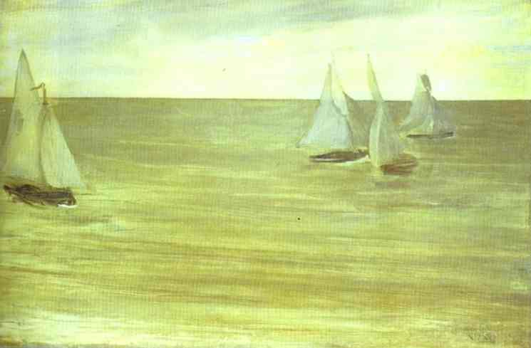 Oil painting:Trouville. 1865