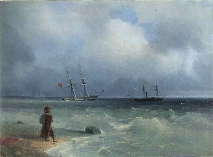 Oil painting for sale:Seashore, 1840