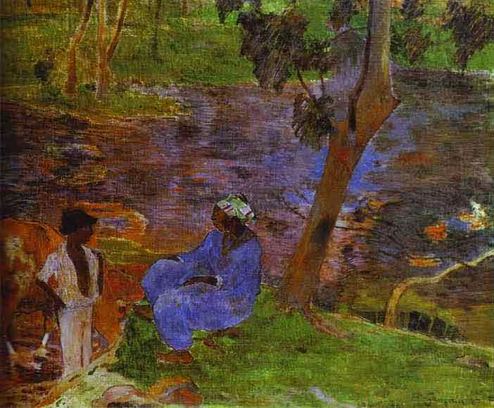 At the Pond. 1887