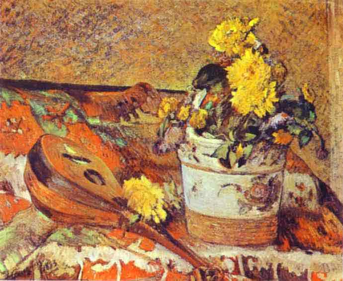 Mandolina and Flowers. 1883