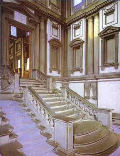 Vestibule of the Laurentian Library. 1524-1559