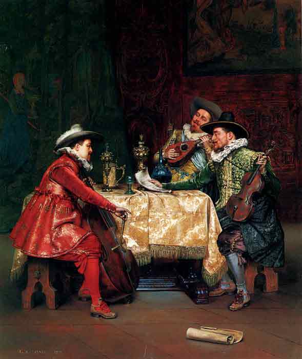 Oil painting for sale:The Rehearsal, 1897