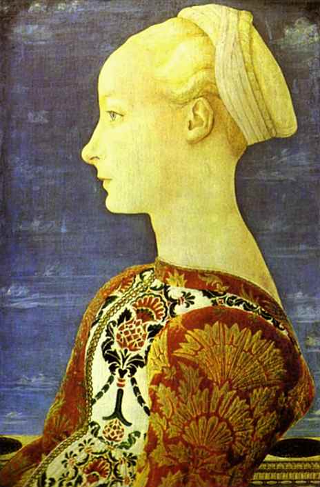 Oil painting:Portrait of a Young Woman. c. 1465