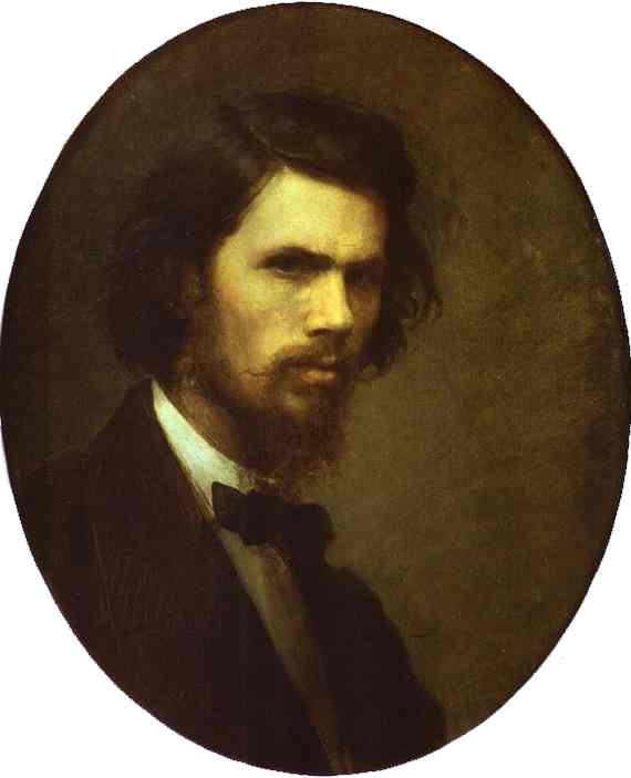 Oil painting:Self-Portrait. 1867