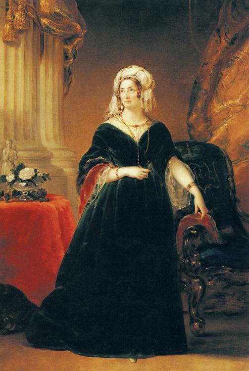 Oil painting:Portrait of Princess Tatiana Vasilievna Yusupova. c. 1841