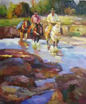 Oil painting for sale:horses-033