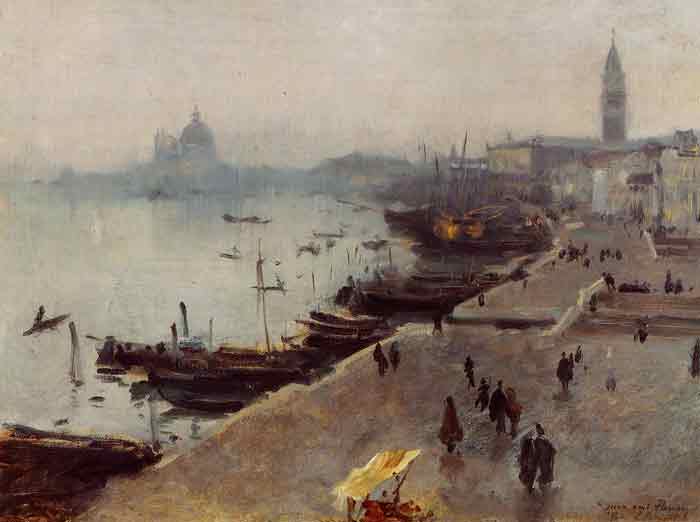 Oil painting for sale:Venice in Gray Weather , 1882