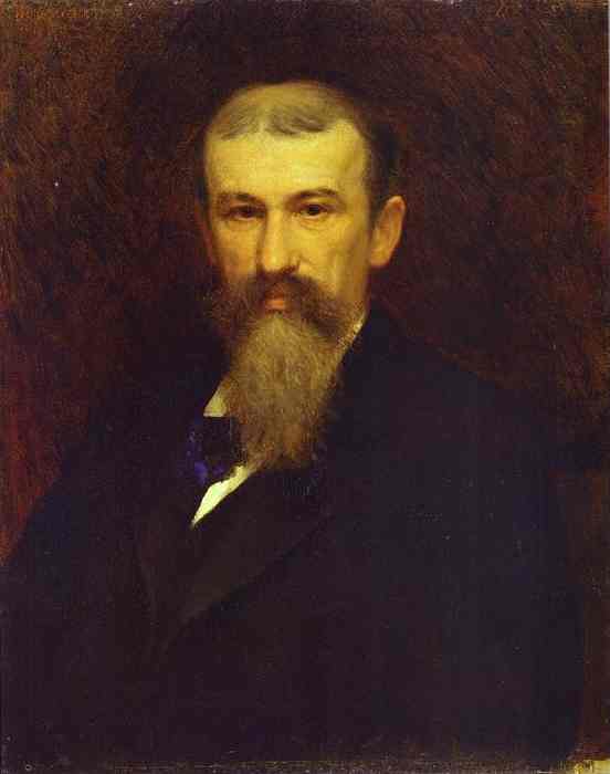 Oil painting:Portrait of the Artist Alexander Sokolov. 1883