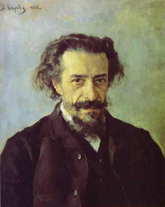 Oil painting:Portrait of the Composer Pavel Blaramberg. 1888