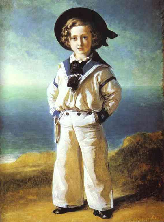 Oil painting:Albert Edward, Prince of Wales. 1846
