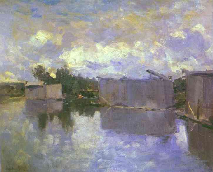 Oil painting: Bath-Houses. 1910