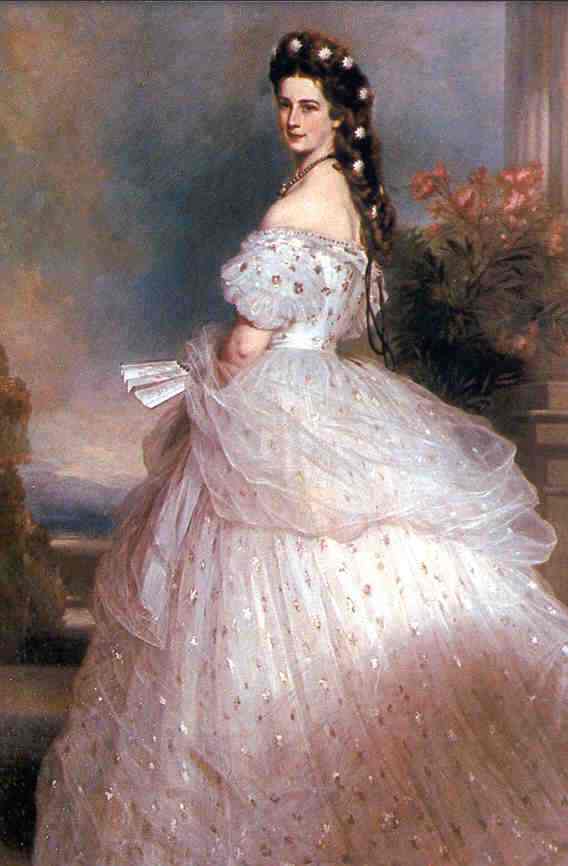 Oil painting:Empress Elisabeth.